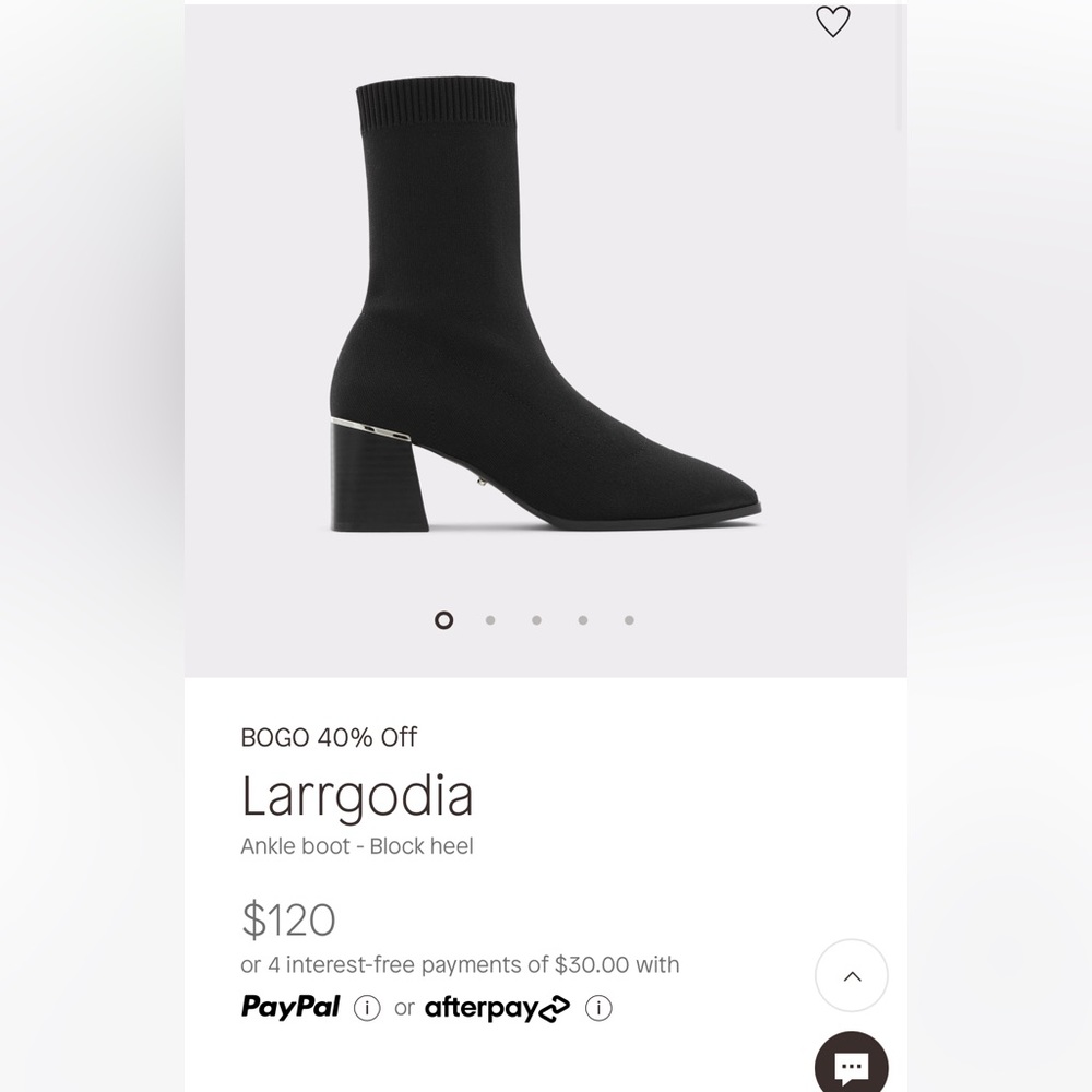 Aldo Larrgodia Ankle boot - Block heel
Color: Black Textile: Knit